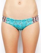 Maaji Emerald Butterflies Signature Cut Bikini Bottoms - Emerald Butterflies