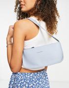 Claudia Canova Mini Shoulder Bag In Pale Blue-blues