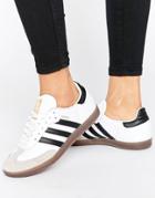 Adidas Originals White And Black Samba Og Sneakers - White