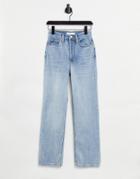 Topshop Kort Jean In Light Blue Wash-blues