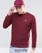 Fila Vintage Sweatshirt With Small Logo - Burgundy