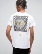 Bando Gold Mesh Back Print T-shirt - White