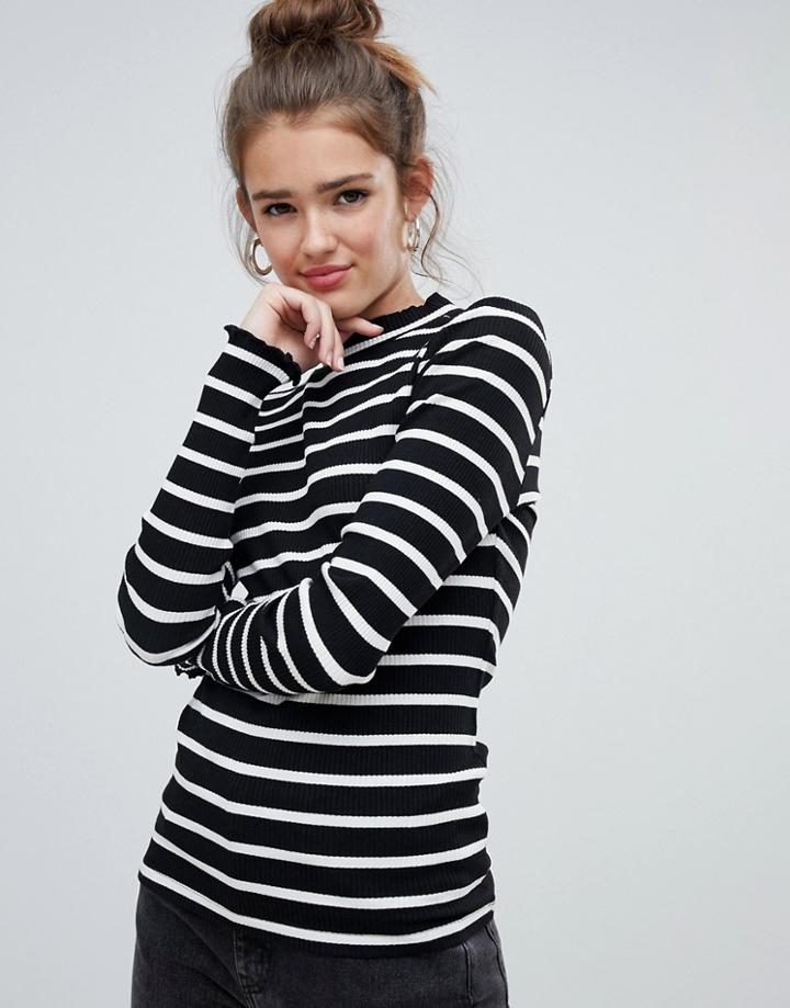 Only Stripe Rib Top - Multi