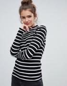 Only Stripe Rib Top - Multi