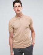 Selected Homme Textured Polo - Stone