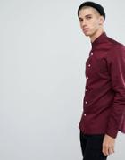 Fred Perry Tape Detail Shirt In Red - Red