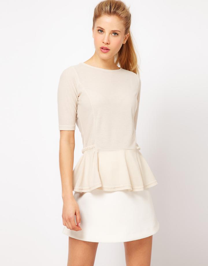 Asos Top With '40s Peplum