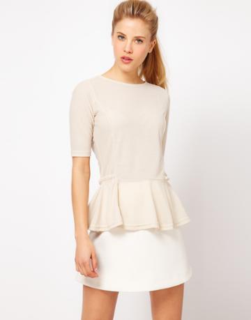 Asos Top With '40s Peplum