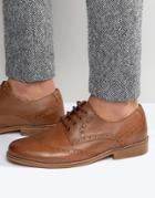Kg By Kurt Geiger Gloucester Brogues In Tan Leather - Tan
