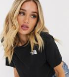 The North Face Simple Dome Cropped T-shirt In Black Exclusive At Asos