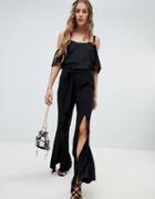 Love & Other Things Bell Bottom Pants - Black