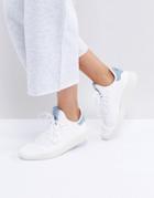 Adidas Originals X Pharrell Williams Tennis Hu Sneakers In White And Blue - White