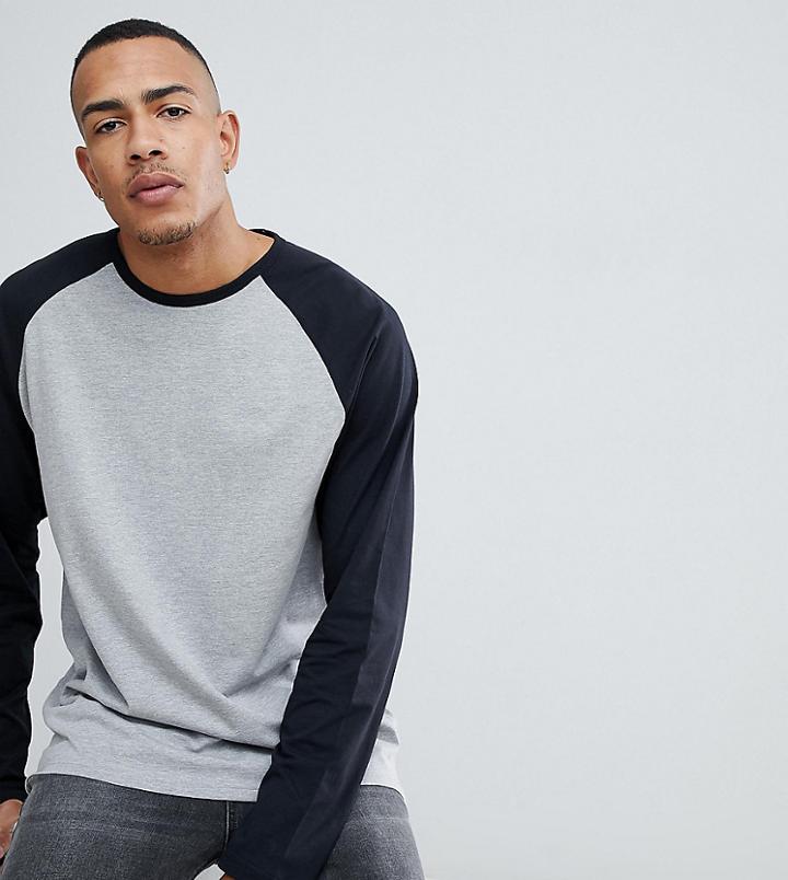 Jacamo Long Sleeve Raglan T-shirt - White