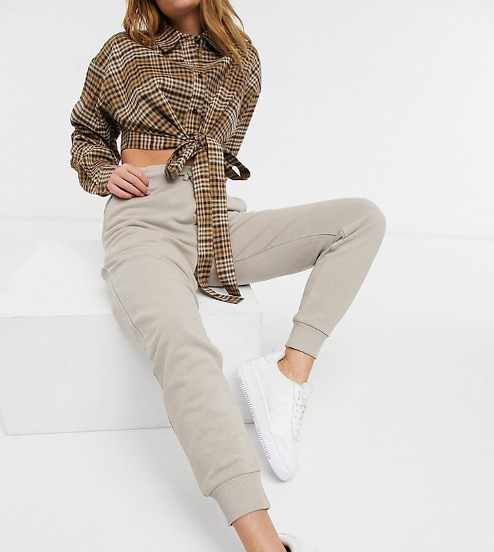 Collusion Skinny Sweatpants In Ecru-white