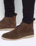 Asos Desert Boots In Brown Suede - Brown