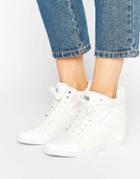 G-star New Labor White Denim Wedge Sneakers - White