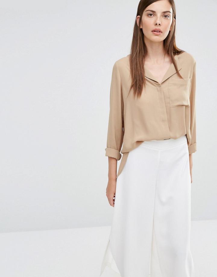 Selected Dynella Shirt - Tan