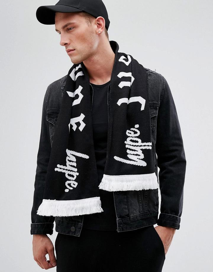 Hype Scarf In White With Russian Text - White