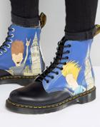 Dr Martens 1460 Pascal Beavis & Butthead Print 8 Eye Boots - Blue