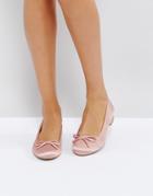 Call It Spring Desarro Satin Ballerina Shoes - Pink