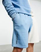 Asos Unrvlld Spply Relaxed Shorts With Tie Dye And Logo Print - Part Of A Set-multi