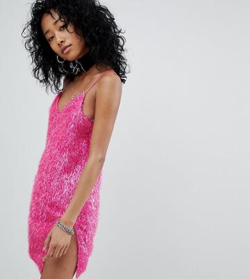 One Above Another Cami Dress In Sparkle Fabric - Pink