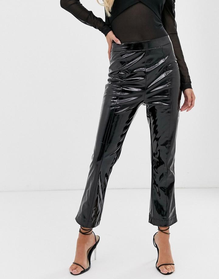 Vestire Blaire Witch Cropped Pu Pants-black