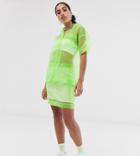 The Ragged Priest Organza Mini Skirt Two-piece - Green