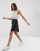 Weekday Round Edge A-line Skirt In Black - Black