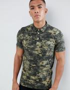 Lyle & Scott Polo Shirt In Abstract Camo - Green