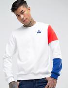 Le Coq Sportif Tricolore Crew Sweatshirt In White 1710524 - White