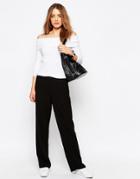 Only Mona Money Wide Leg Pant - Black