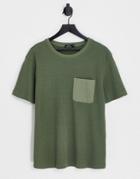Bolongaro Trevor Oversized Waffle T-shirt In Green