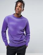 Champion Sweatshirt With Sleeve Logo - Purple