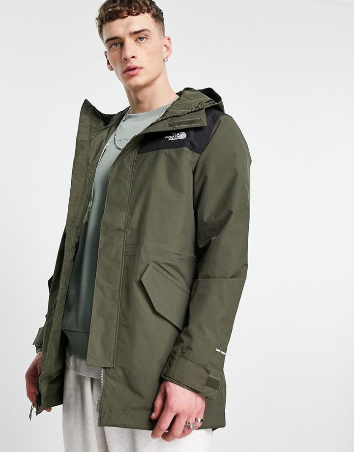 The North Face City Breeze Parka Jacket In Khaki-green