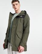 The North Face City Breeze Parka Jacket In Khaki-green