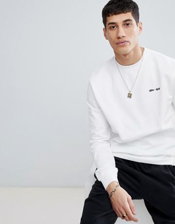 Gio Goi Sweatshirt In Blue - White