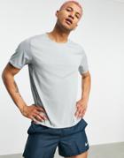 Nike Running Run Division Rise 365 T-shirt In Gray-grey