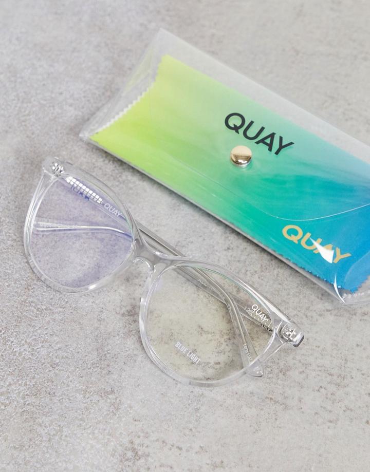 Quay Australia All Nighter Blue Light Glasses In Clear