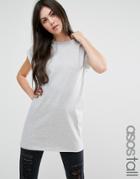 Asos Tall The Ultimate Easy Longline T-shirt - Gray
