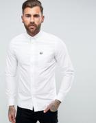 Fred Perry Slim Fit Classic Oxford Shirt White - White
