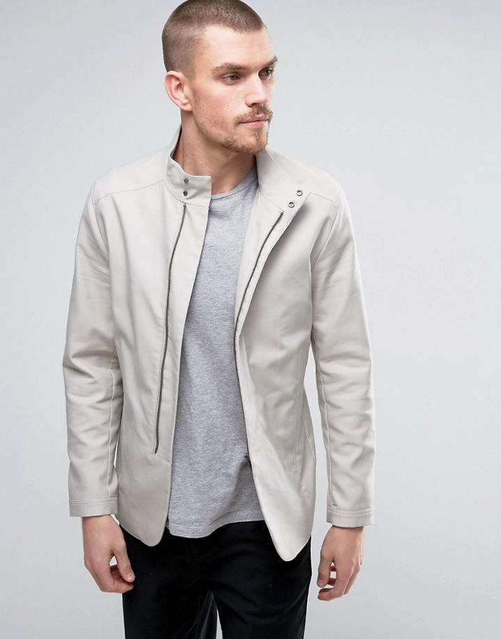 Selected Homme Skinny Blazer - Stone