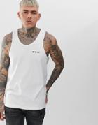 Nicce Tank With Logo In White - White