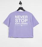 The North Face Nse Cropped T-shirt In Purple Exclusive To Asos