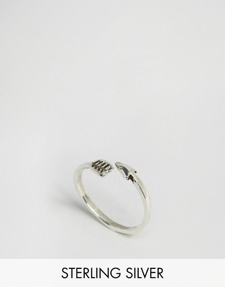Kingsley Ryan Sterling Silver Open Arrow Ring - Silver