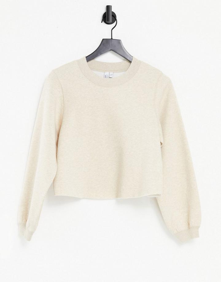 & Other Stories Cotton Sweatshirt In Beige - Beige - Part Of A Set-neutral