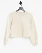 & Other Stories Cotton Sweatshirt In Beige - Beige - Part Of A Set-neutral