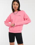 Cheap Monday Get Sweatshirt With Electric Logo - Pink