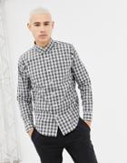 Abercrombie & Fitch Long Sleeve Poplin Shirt - Gray
