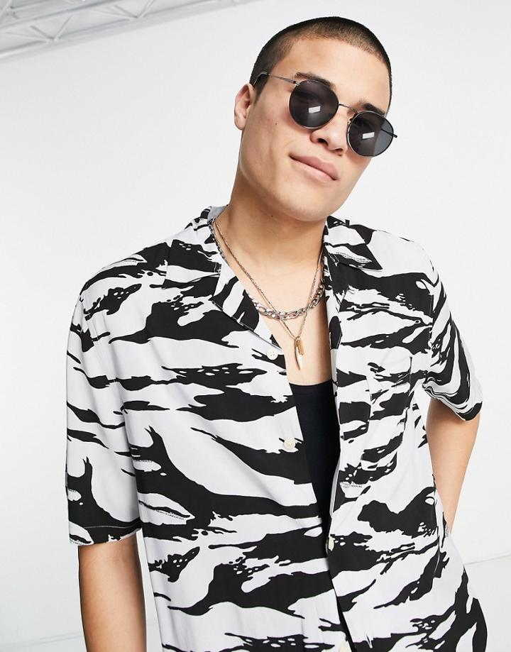 Allsaints Tekisuto Shirt In Multi-white